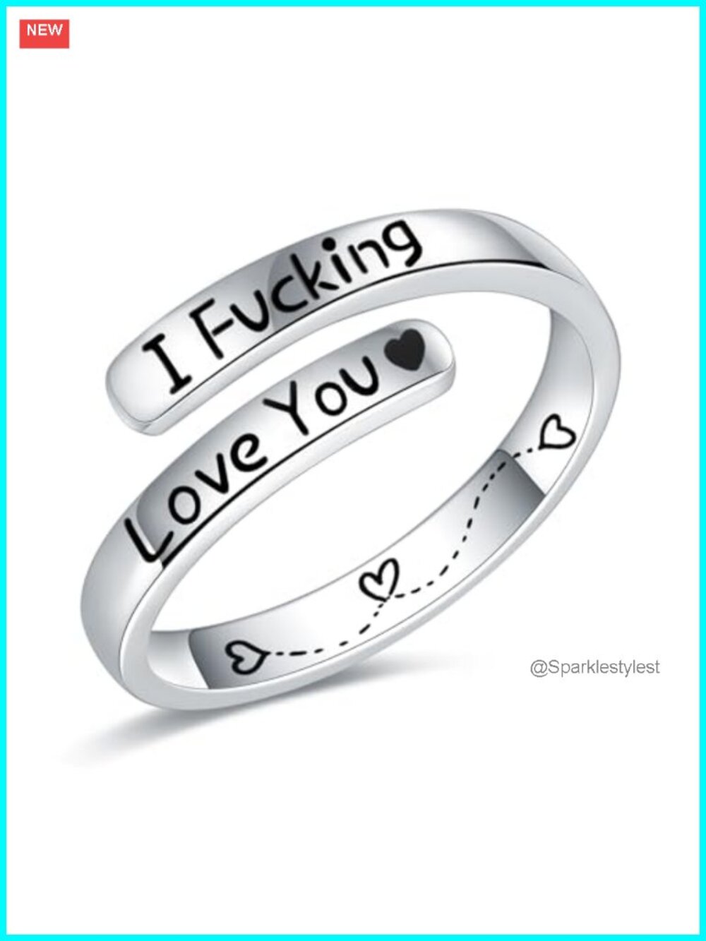 925 Sterling Silver Inspirational Rings for Women Hope Rings Encouragement